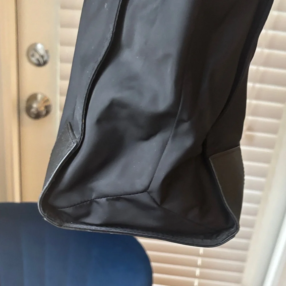 Tory Burch Black Nylon Tote with Logo Medallion